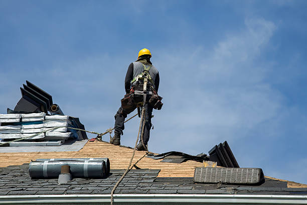 Professional Metal Roofing technician working in New Town, ND
